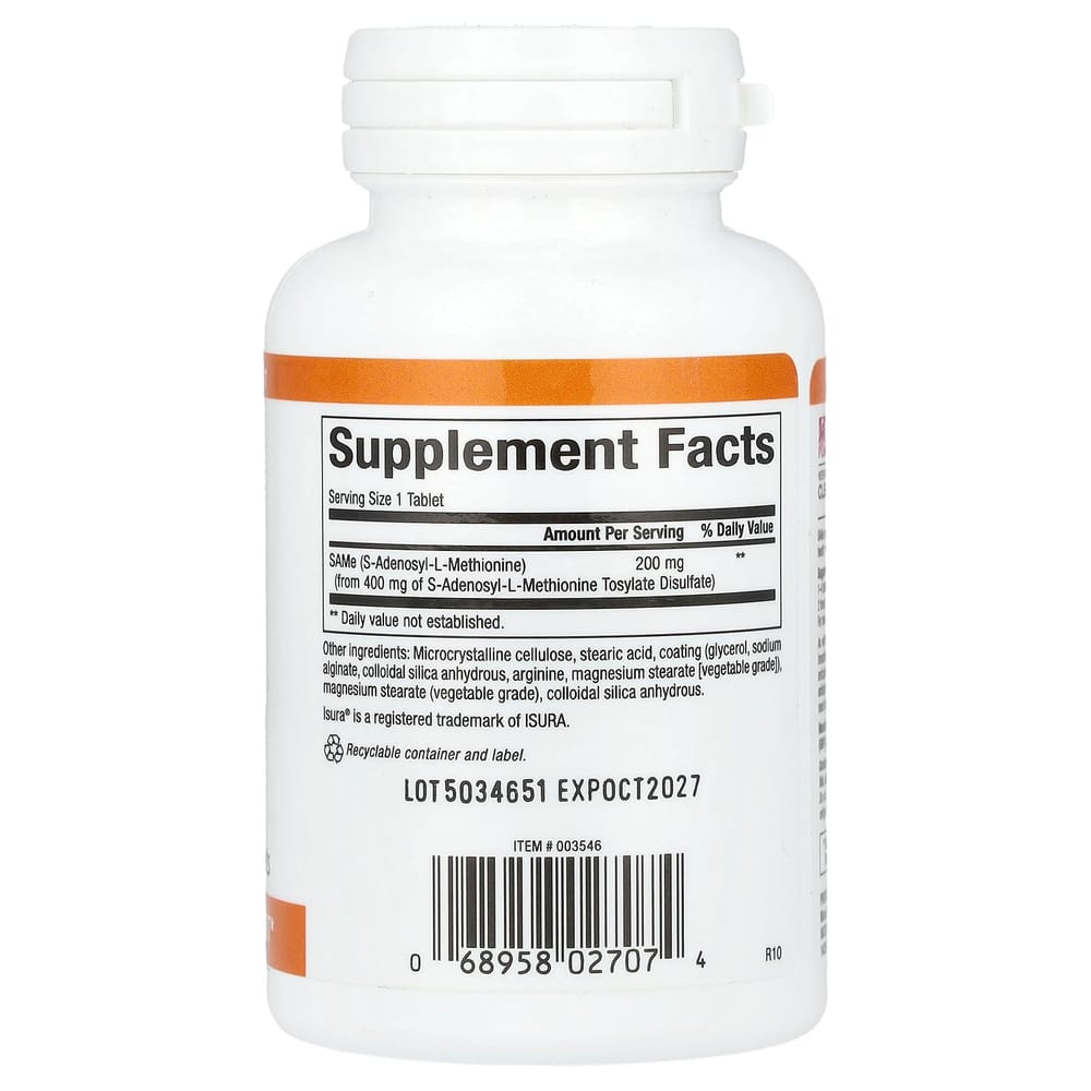 Natural Factors SAMe 200mg Sustained-Release, 30 Tablets