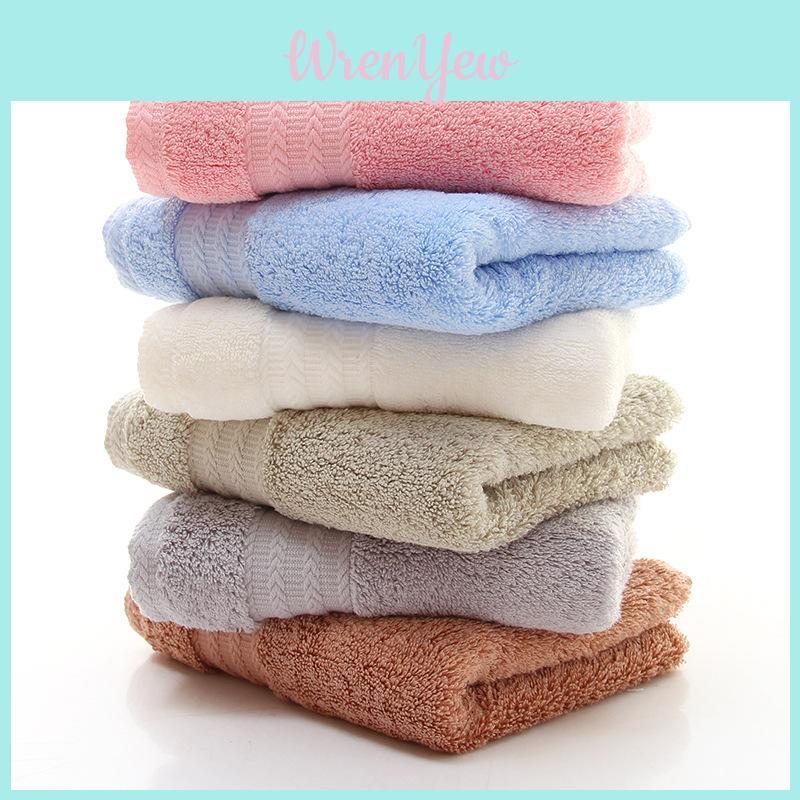 Luxurious Thick Cotton Towel For Babies Highly Absorbent Pure Cotton Long Staple Fabric In Various Colors