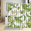 Cartoons Fruit Waterproof Bathroom Decor Banana Watermelon Avocado Printing Shower Curtain Polyester Fabric Curtains With Hooks