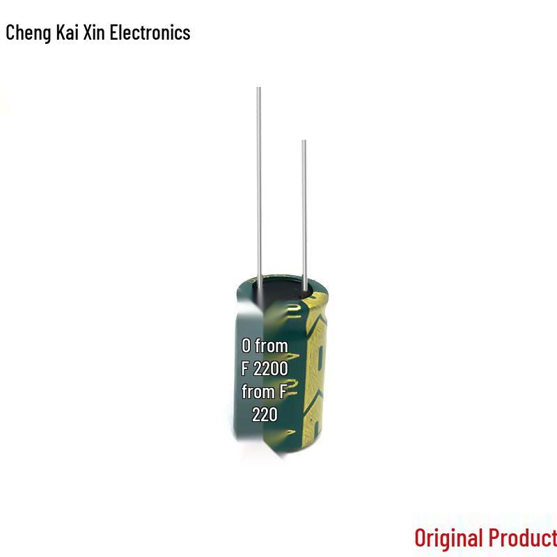 Original Aluminum Electrolytic Capacitor 10V 2200uF 10x17 High-Frequency Series, Large Stock Available