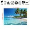 Summer Beach Tapestry Palm Trees & Blue Ocean Bedroom Decor
