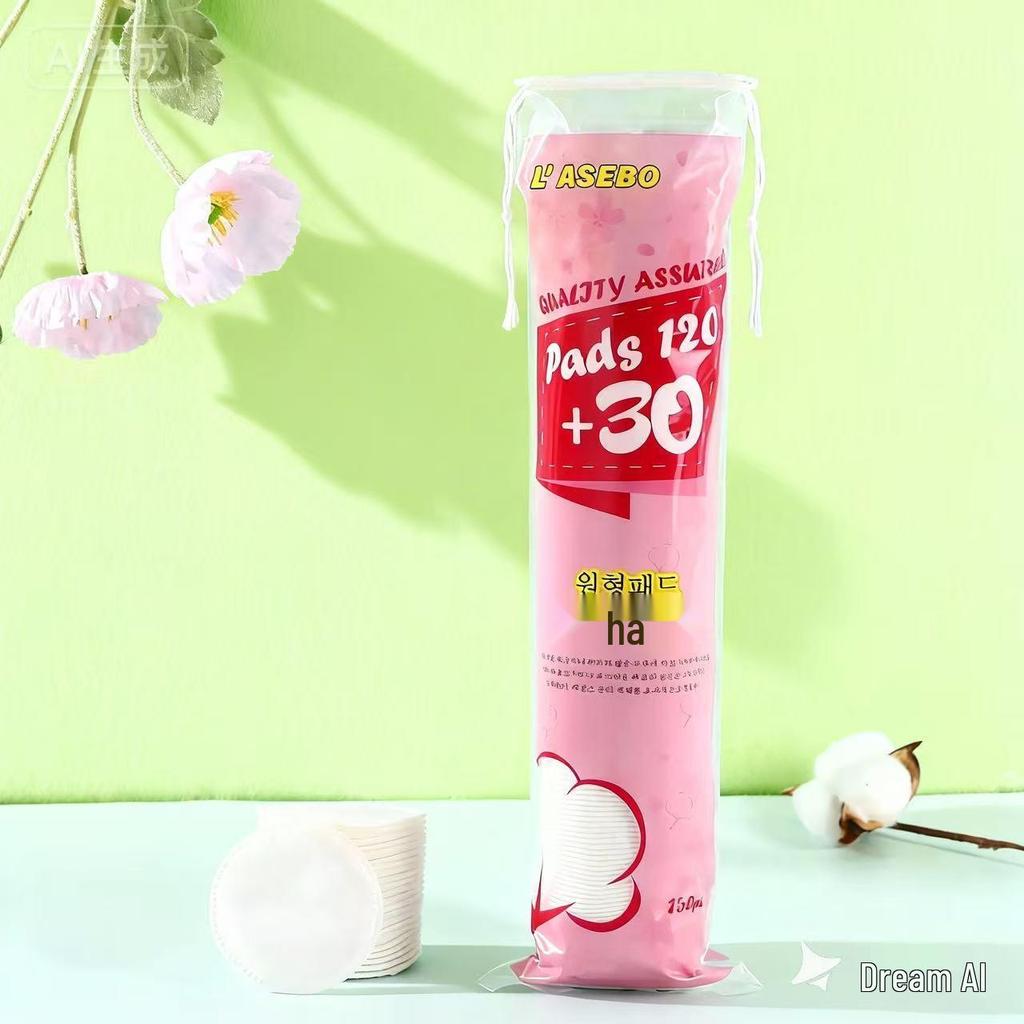 150 Stück fusselfreie Baumwoll-Make-up-Entferner-Pads - Hautfreundlich, Saugfähig, Sanfte Gesichtsreinigungspads