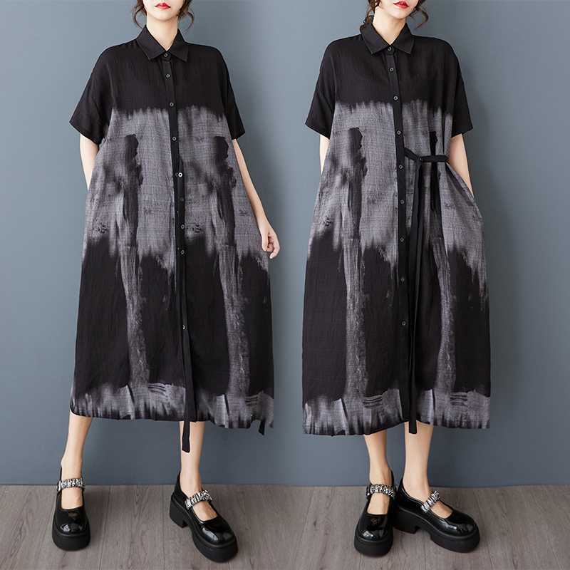 

Женское длинное платье нейтрального тона one size fits all чёрный