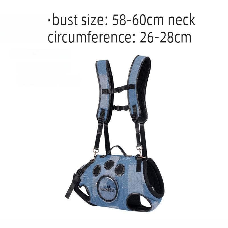 

Portable Dog Crossbody Oulder Bag Double Shoulder Pet Harness Carrier Portable Dog Outing Backpack Travel Pet Supplies Dog Bag