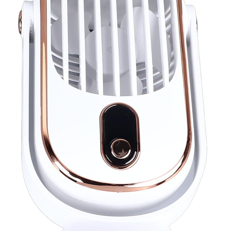 Desktop Tower Fan USB Powered 5 Speed Adjustable Brushless Desk Fan with LED Display Quiet Table Cooling Fan for Home