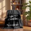 SANTOS Custom Flannel Blankets Soft Warm Cozy Throws for Home Decor Holiday Gifts