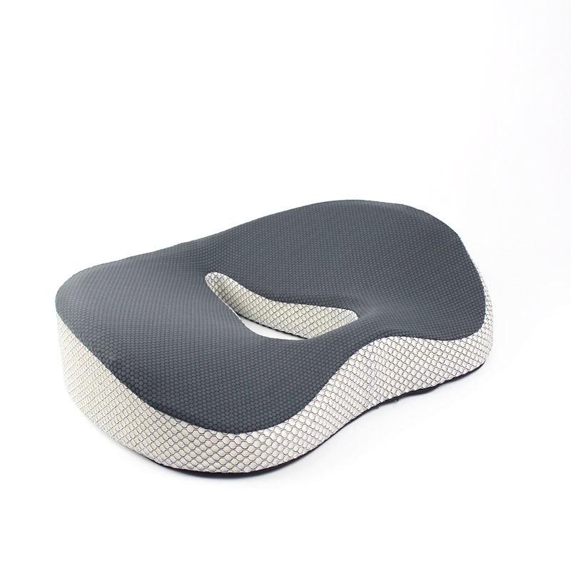 Slow Rebound Memory Foam Chair Cushion Striped Solid Color Office Use