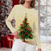 Women's Daily Casual Long-sleeved Printed O-neck Top