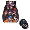 Tengen Toppa Gurren Lagann Printed Japanese Anime Student Backpack School Bag Travel Daypack for Boys Girls Bookbag Shoulder Bag