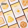 Study Desk Accessories Stick Note Pads Funny Toast Bread Cookie Cheese Design Cute Notepad 30 Peel Off Notes Sheets/Pad Self Memo Pad for