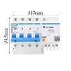 Chint 2P63A Air Switch with 32A RCCB for Three-Phase Electricity Protection and Household Circuit Breaking