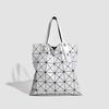 Bolsa de Ombro Estilosa Geométrica Xadrez Diamante Panfleto de Mão Lazer Deslocamento All-in-one Grande Capacidade Tote Bag