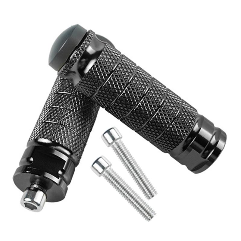 Motorcycle Foot Pegs Footpegs Footrests Foot Pedals Rests Aluminum Pedals Modification Rearset Footrests чёрный