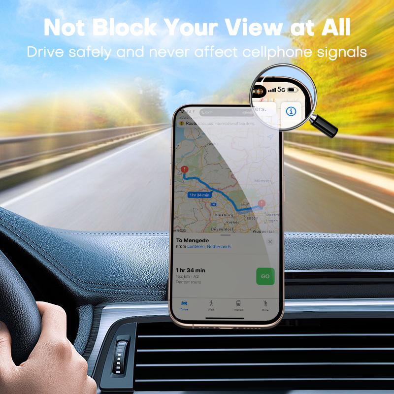 QOOVI Magnetic Car Phone Holder Stand 360 Degree Mobile Cell Magnet Foldable Mount GPS Support For iPhone 16 15 14 Xiaomi Samsung Huawei