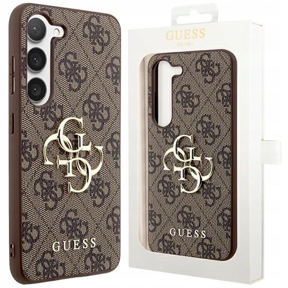 Guess Guhcs24L4Gmgbr S24 Ultra S928Brązowy/Brown Hardcase 4G Big Metal Logo