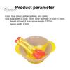 Suction Cup Bowl 3Pcs Feeding with Sensing Spoon Fork Anti Baby Training Tableware Slip Silicone Children Set for Home Use