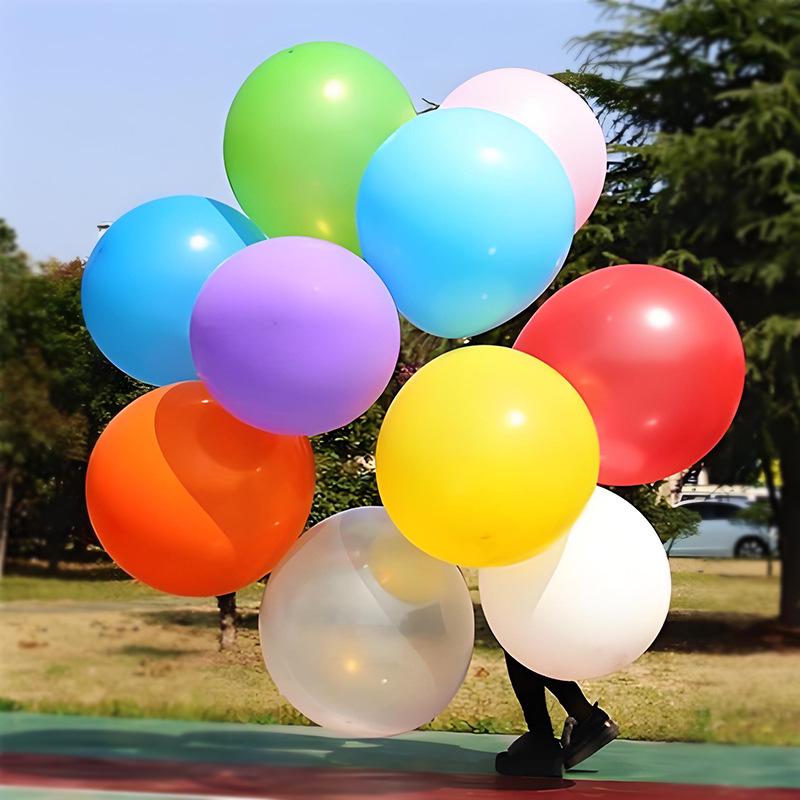 18-Inch Thickened Explosion-Proof Round Balloon for Kids - Lawn, Park, and Decoration Use