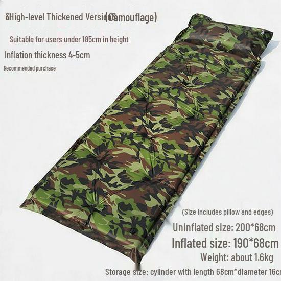 Self-Inflating Outdoor Camping Mat - Connectable Sleeping Pad for Single or Double Tents