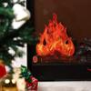 2/4 PCS 3D Fake Campfire – Safe Artificial Flame Decor for Indoor Camping, Bachelorette Parties, Photo Props & Classroom Events