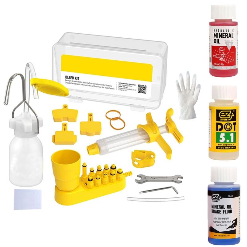 Bicycles Brake Bleeding Mineral Brake Fluid Kits, Hyaraulic Disc Brake Repair Tool Hydraulic Disc Brake Bleed Kits