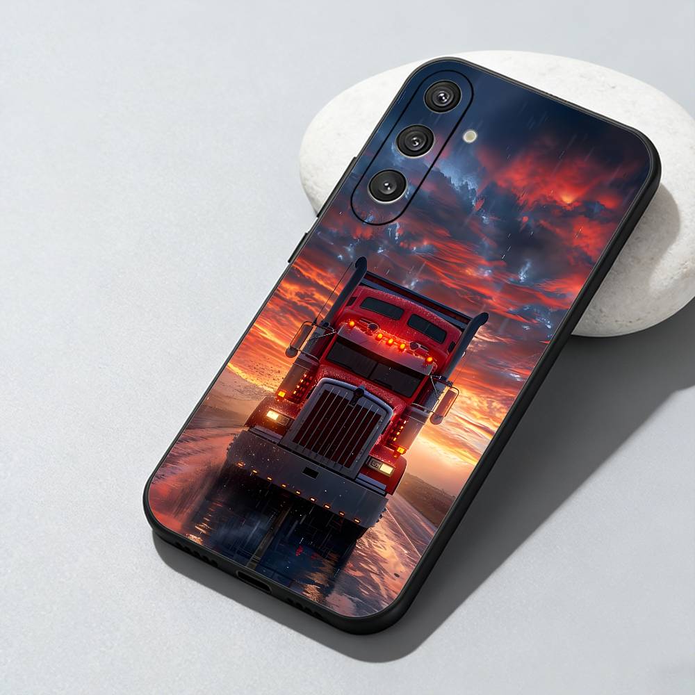 

E-Euro T-Truck Phone Case For Samsung Galaxy A73,A72,A71,A70,A52,A51 Others Soft Black Cover Samsung a32 5g