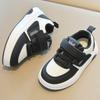 Kids Casual Sneakers Fall 2026 Soft Sole Unisex Toddler Child Low-Top PU Shoes With Velcro