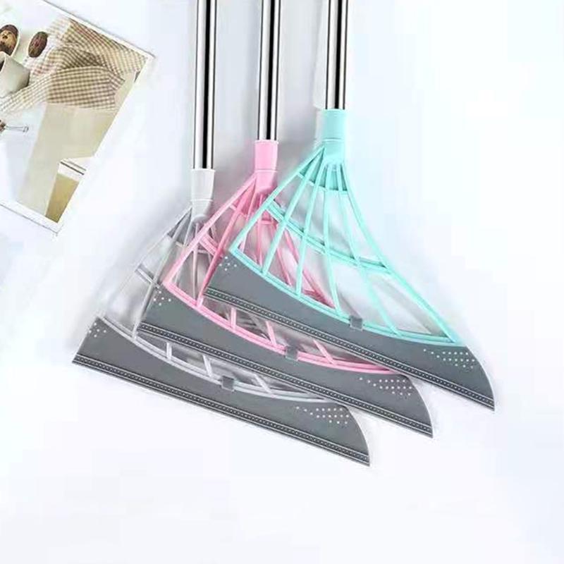 Multifunction Magic Broom 2-in-1 Sweeper Easily Dry the Floor and Remove Dirt Hangable Handle Design for Home  Office