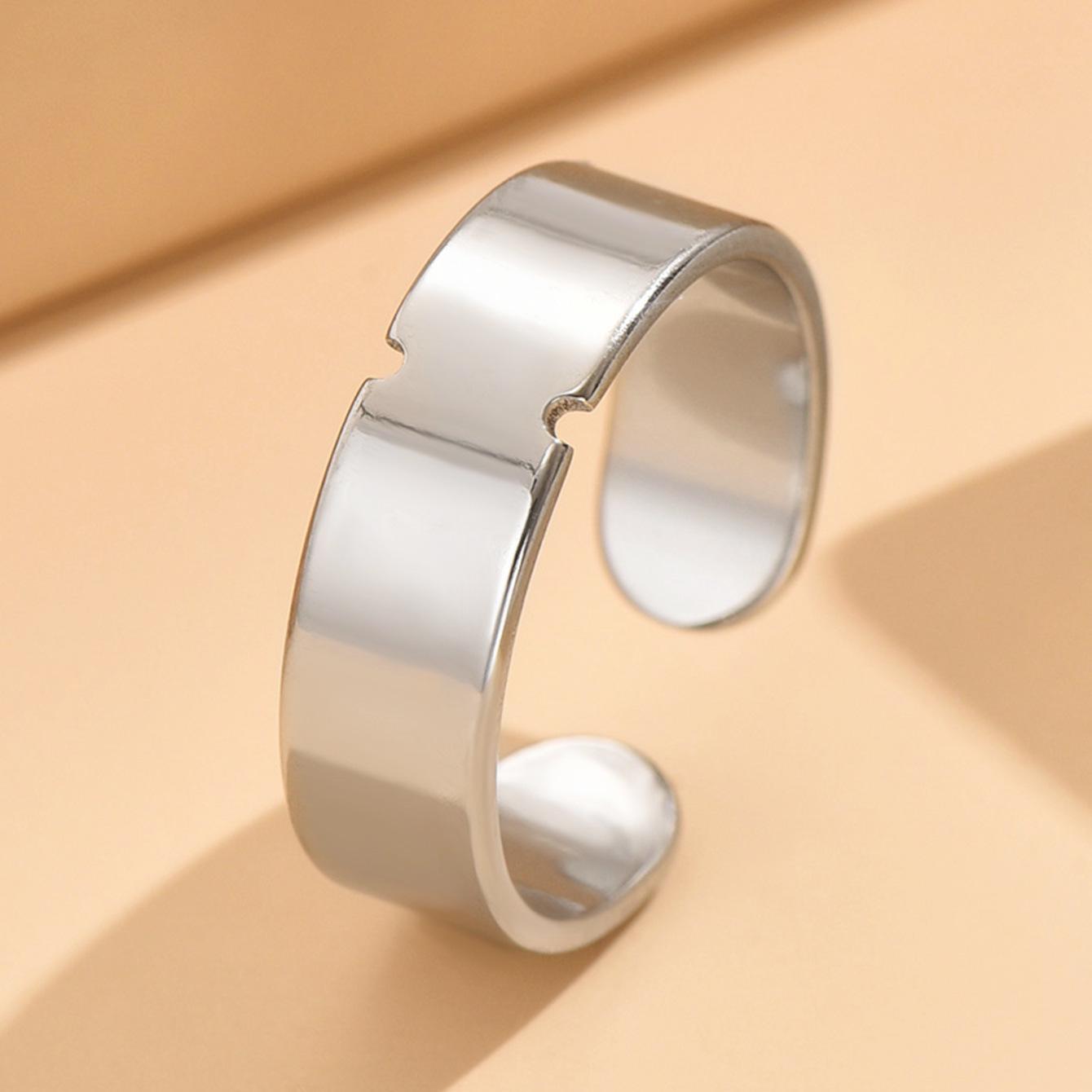 European Minimalist Stainless Steel Open Adjustable Unisex Pinky Ring – Boyfriend Style