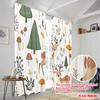 2pcs,2D Plane Printing Print Curtains Cute Woodland Animals Forest Seamless Durable 100% Polyester Fabric (without Rod)