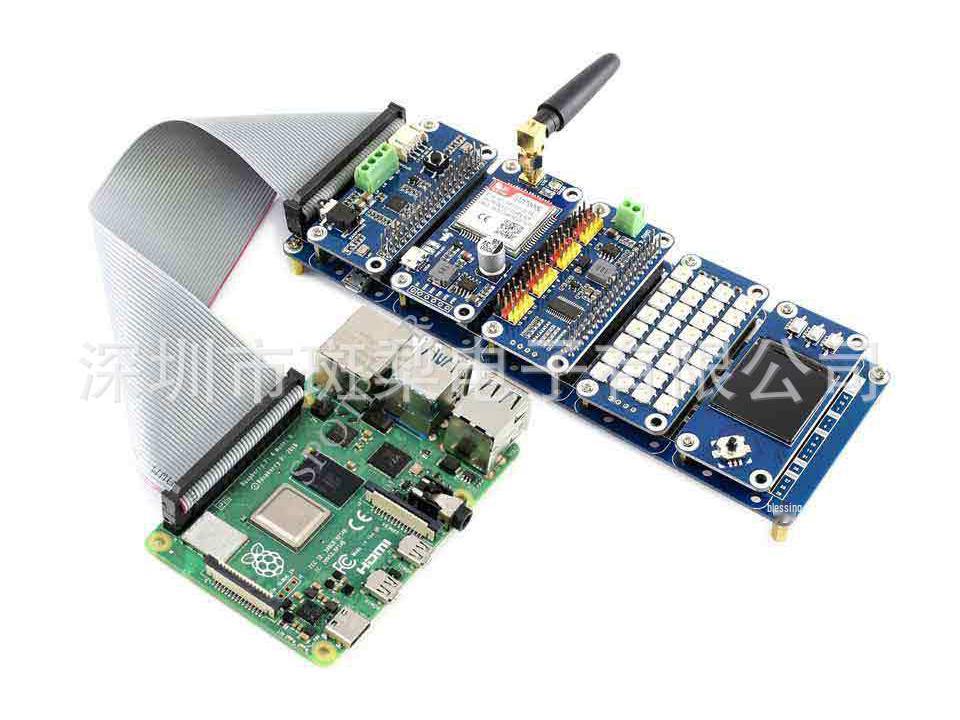 Raspberry Pi Expansion Board: Direct Plugin Interface, 5x 2×20 Pin Headers, USB External Power Support.