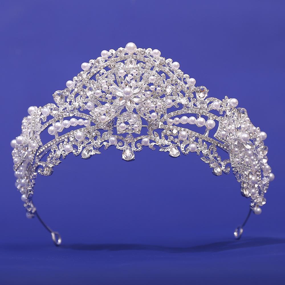 Bridal Crown European Wedding Crystal Hair Accessories, Wedding Accessories Baroque Luxury Wedding Dress Crown