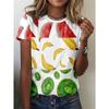 Women's Round-Neck Casual Short Sleeve T Shirt Harajuku Top Y2k Tees Female Clothing
