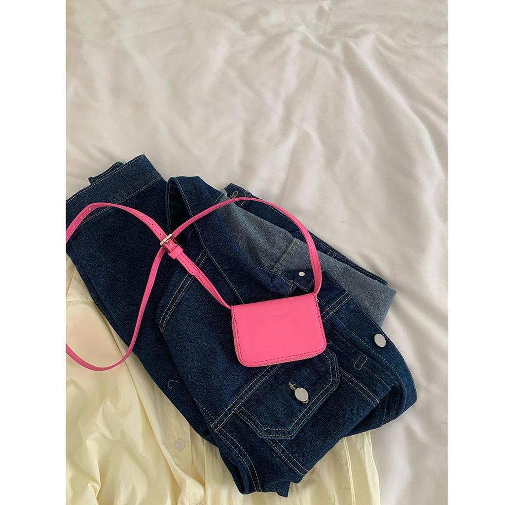 Zipper Ladies Crossbody Bag Comfortable Multi-color Small Card Bag Handbag Portable Messenger Bag Women