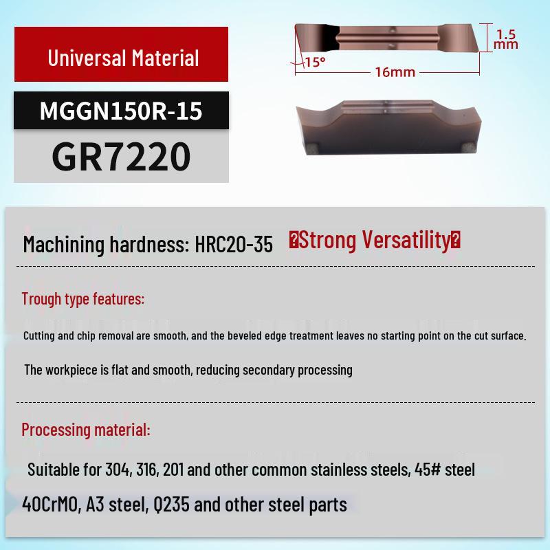 MGGN400/MGMN300/200 CNC Grooving and Parting Cutter Blade