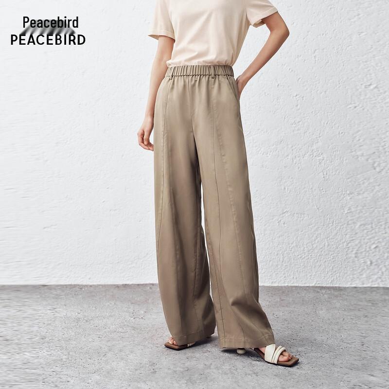 PEACEBIRD Loose Fit Lyocell Blend Casual Pants XL
