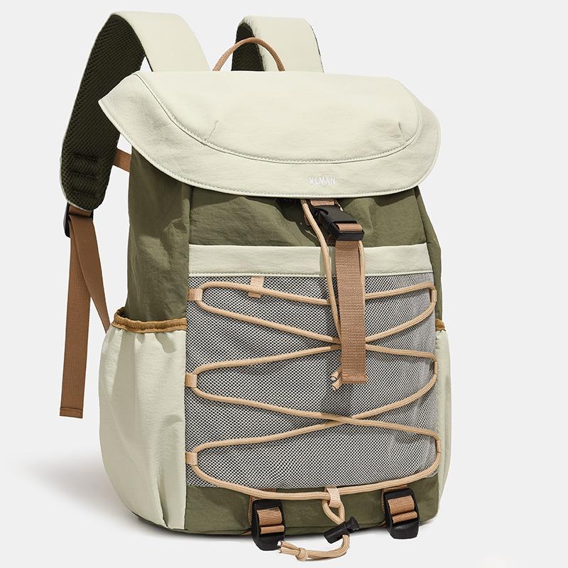 Schoolbag new mountaineering bag men's and women's sports backpack outdoor leisure backpack drawstring hiking lightweight bundle