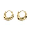Irregular Niche Design 925 Silver Ear Hoops - Trendy Earrings for a Chic, Fashionable Look
