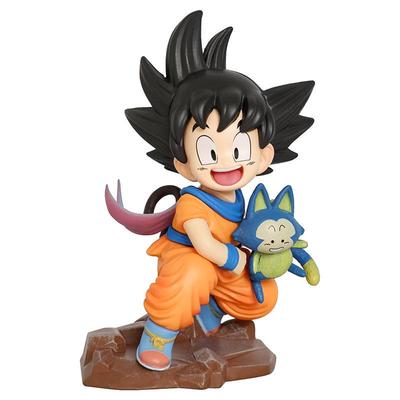 Seven Dragon Ball Small Goku Scene Childhood Small Goku Hold Puer Yagi Tea Small Heel Handpiece Model Ornaments Anime Gift