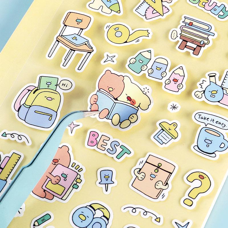 Xin's Lover Cute Animal Illustration Stickers - Dùndūn Street Series for Journal Decoration