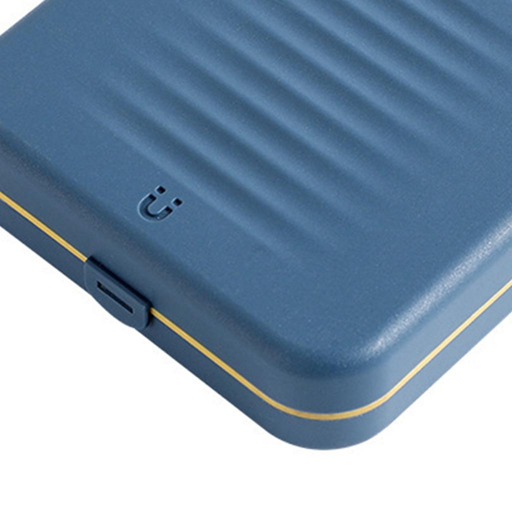 Magnetic Suction Sewing Box Portable Small Double Layer Magnetic Sewing Box Kit for Home Dormitory