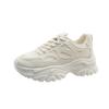 Thick-soled Solid Color Dad Shoes for Female Students Running Sneakers  New Summer Mesh Breathable Casual Shoes