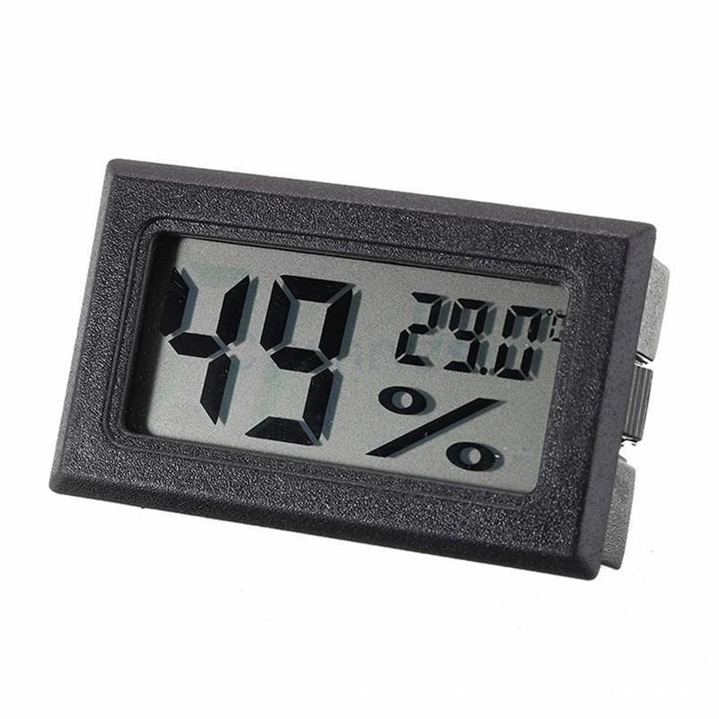 1 Pc Temperature and Humidity Digital Display Mini Type Electronic Temperature and Humidity Meter Climbing Pet Box Temperature and Humidity Meter