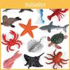 Turtle Dolphin Sea Miniature Marine Animal Set For Aquarium Decor And Kids Play