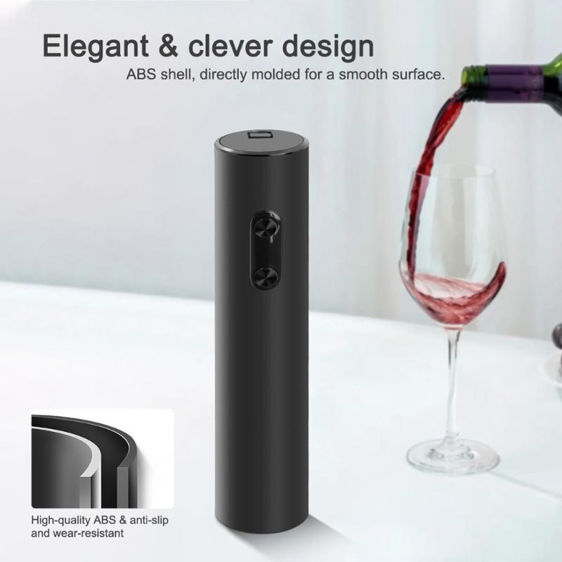 Wine Opener Convenient Electric Wine Opener Efficient Electric Corkscrew ABS Texture Suitable for Wine Enthusiasts