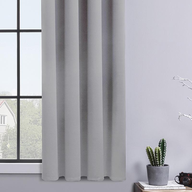 Μοντέρνες απλές μονόχρωμες κουρτίνες συσκότισης Ολοκληρωμένες ηχομονωτικές κουρτίνες κρεβατοκάμαρας ξενοδοχείου