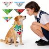 Themed Pet Bandana, Football Design Dog Cats Scarf, Soft Breathable Pet Neck Accessory, Adjustable Cute Decorative Kerchief For Small Medium