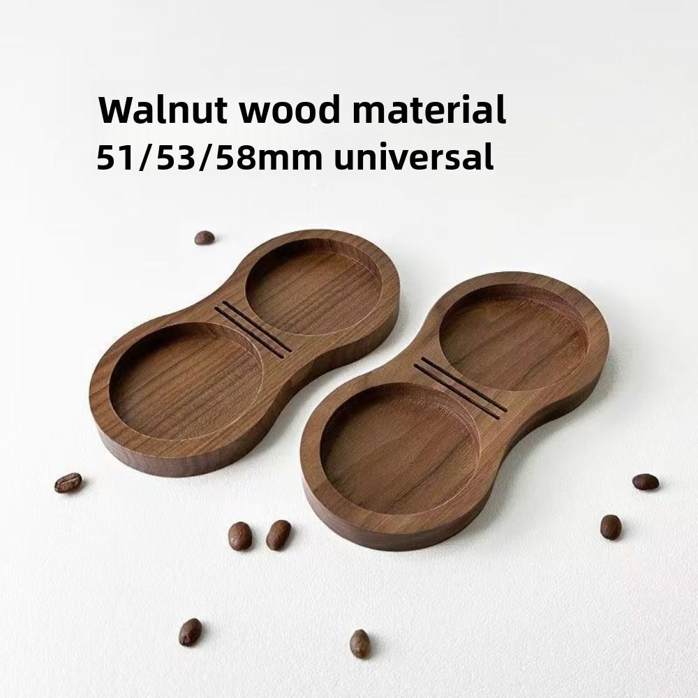 Professional Coffee Tamper Storage Base Walnut Wood Drip Filter Coffee Rack  Kitchen Gadget