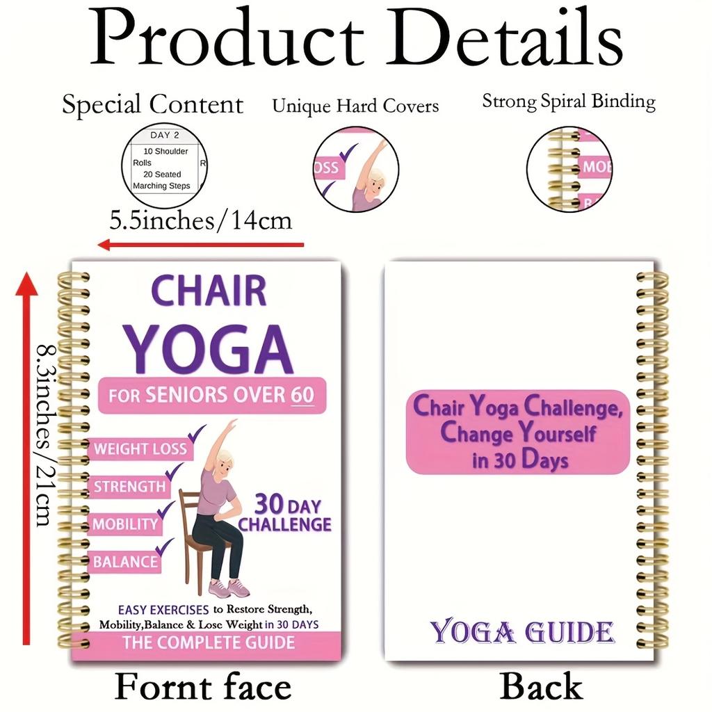 30-Day Chair Yoga Guide for Seniors Over 60: 40+ Low-Intensity Exercises to Restore Strength, Mobility, and Balance - Gentle