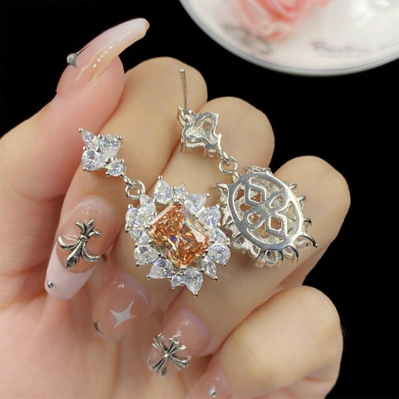 Sace Gems Klasický zirkonový prsten ze slitiny mědi Náušnice Přívěsek Náhrdelník Soupravy šperků Dárky na svatbu