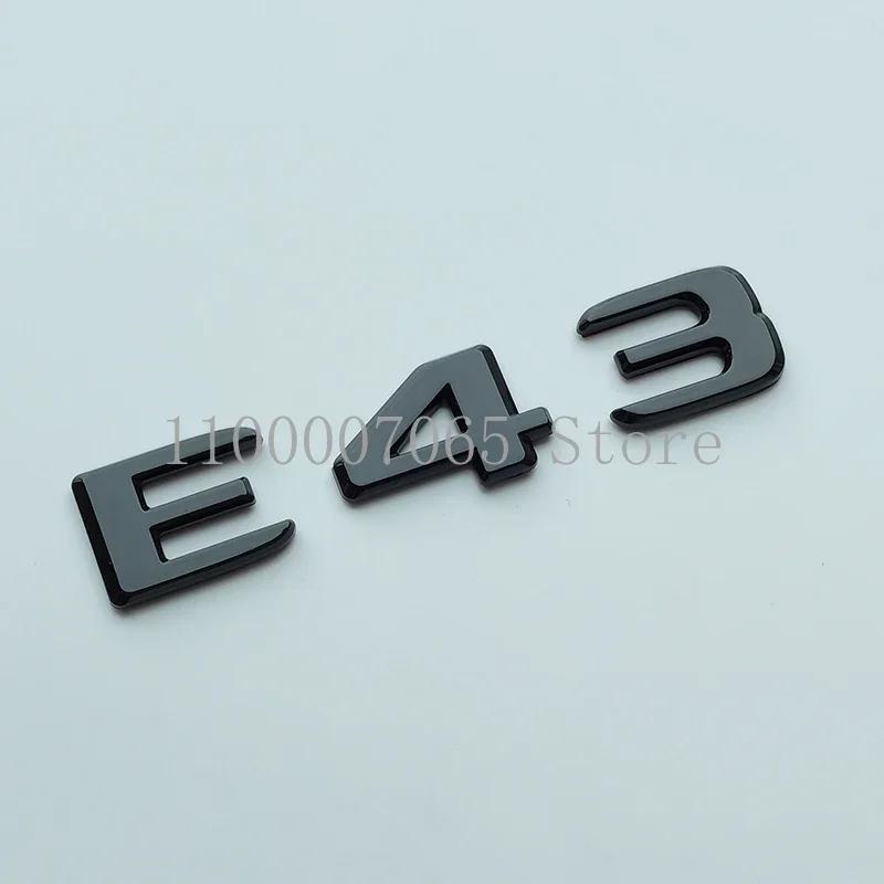 AATB1 2017 Glossy Black Letters E43 E53 E63 E63S V8 Biturbo 4matic ABS Emblem for Mercedes Benz AMG Car Fender Trunk W212 W213 Sticker
